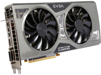 Picture of EVGA 04G P4 5988 KR GeForce GTX 980 K|NGP|N 4GB GDDR5 PCI-E 3.0 16x Graphics Card  