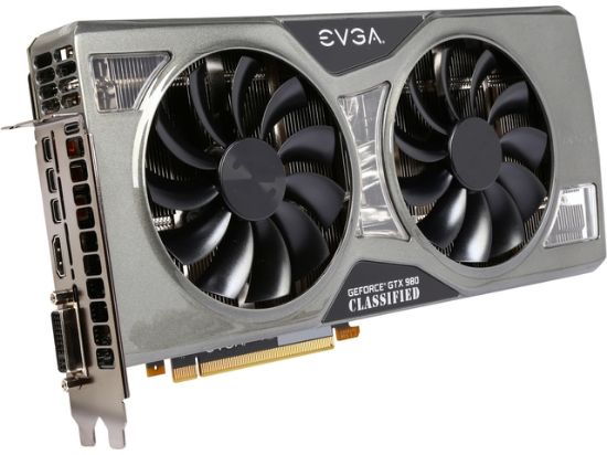 Picture of EVGA 04G-P4-5988-KR GeForce GTX 980 K|NGP|N 4GB GDDR5 PCI-E 3.0 16x Graphics Card  