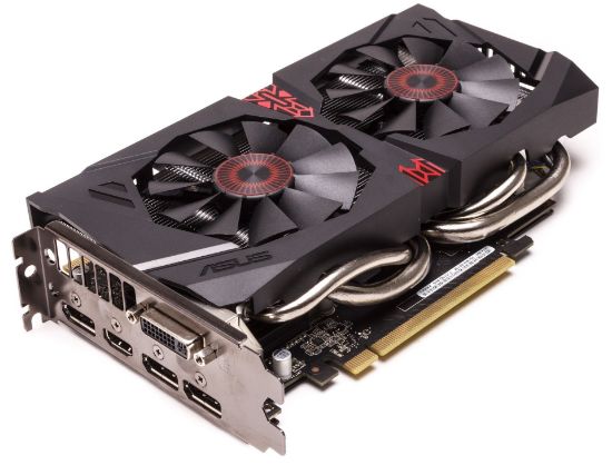 Picture of ASUS STRIXGTX960DC2OC2GD5 GeForce GTX 960 2GB 128-Bit GDDR5 PCI Express 3.0 HDCP Ready Video Card