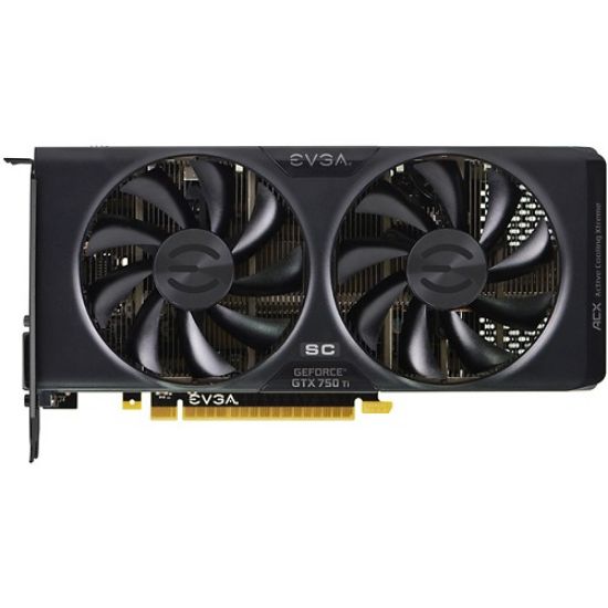 Picture of EVGA 02GP43759KB NVIDIA GEFORCE GTX 750 TI 2 GB GDDR5 PCI EXPRESS 3.0 VIDEO CARD.