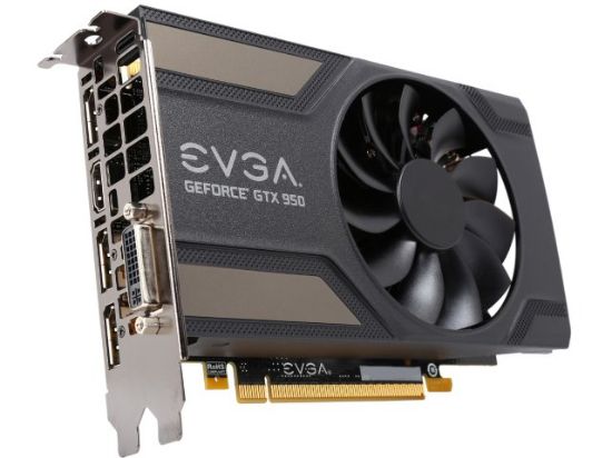 Picture of EVGA 02G P4 2951 NVIDIA GEFORCE GTX 950 SC GAMING 2GB GDDR5 DVI HDMI 3DISPLAYPORT PCI-E VIDEO CARD.