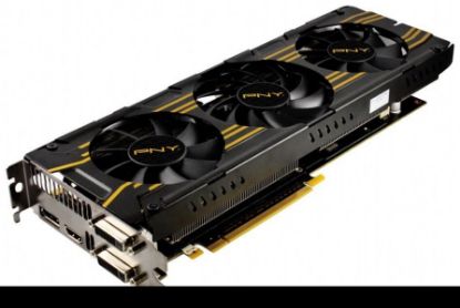 Picture of PNY KF780GTX3GEPB Nvidia GeForce GTX 780 OC 3GB GDDR5 PCI Express 3.0 x16 2xDVI HDMI DisplayPort Video Card.