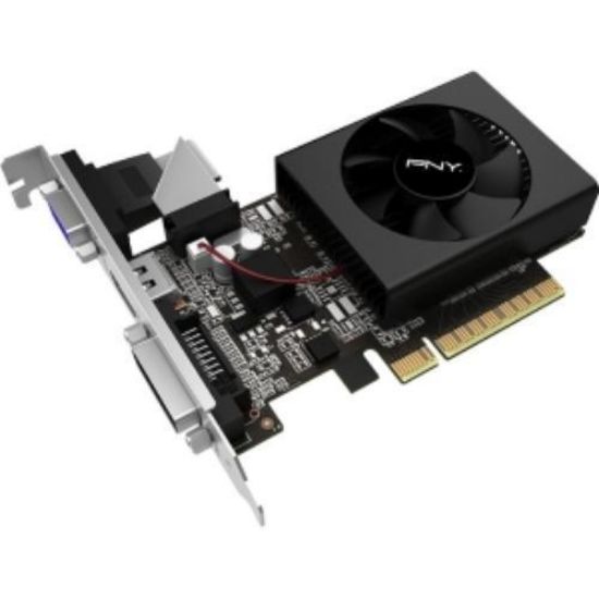 Picture of PNY VCGGT7201D3LXPB NVIDIA GEFORCE GT 720 1GB DDR3 PCI-EXPRESS VGA DVI HDMI LOW PROFILE VIDEO CARD.