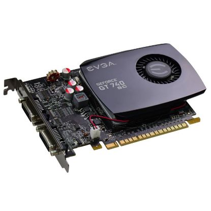 Picture of EVGA 04G P4 2744 KR NVIDIA GEFORCE GT 740 SUPERCLOCKED 4GB 128-BIT DDR3 PCI-E 3.0 GRAPHICS CARD.