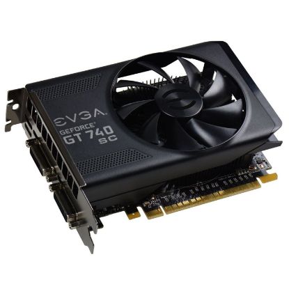 Picture of EVGA 02G P4 3747 KR NVIDIA GEFORCE GT 740 SUPER CLOCKED 2GB 128-BIT GDDR5 DUAL DVI MHDMI GRAPHICS CARD.