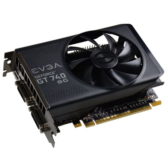 Picture of EVGA 02G P4 3747 NVIDIA GEFORCE GT 740 SUPER CLOCKED 2GB 128-BIT GDDR5 DUAL DVI MHDMI GRAPHICS CARD.