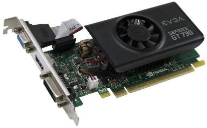 Picture of EVGA 02G P3 3733 KR NVIDIA GEFORCE GT 730 2GB 64-BIT GDDR5 PCI -E 2.0 LOW PROFILE GRAPHICS CARD.