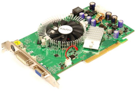 Picture of LEADTEK LT-7600GT-TDH NVIDIA GEFORCE 7600 GT 256MB DDR3 AGP 4x/8x VIDEO CARD.