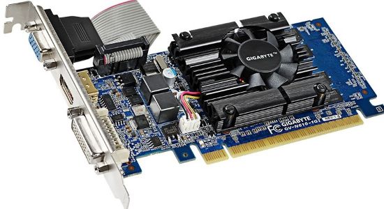 Picture of GIGABYTE GV-N610-1GI nVidia GeForce GT 610 1GB 64-Bit DDR3 PCI Express 2.0 x16 HDCP Video Card