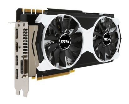 Picture of MSI 912-V317-034 NVIDIA GEFORCE GTX 980 ARMOR 2X 4GB 256-BIT GDDR5 PCI E 3.0 VIDEO CARD.