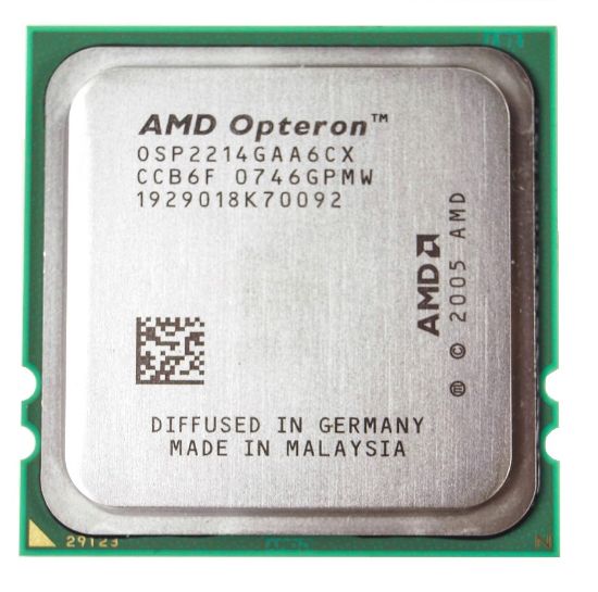 Picture of AMD 2214 HE OPTERON DUAL-CORE 2.2 GHz 2 MB CACHE F3 68 W SOCKET F CPU PROCESSOR  