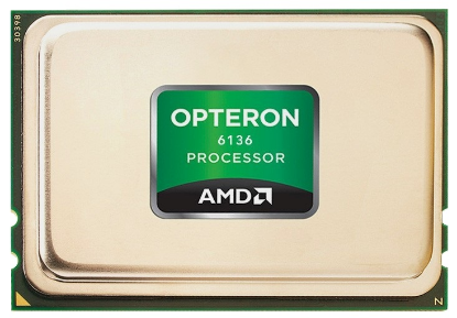 Picture of AMD 6136 OPTERON EIGHT-CORE 2.4 GHz 14 MB CACHE HT3 D1 80 W SOCKET G34 CPU PROCESSOR  