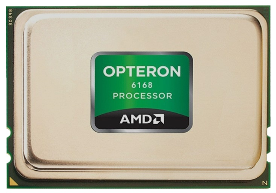 Picture of AMD 6168 OPTERON TWELVE-CORE 1.9 GHz 18 MB CACHE HT3 D1 80 W SOCKET G34 CPU PROCESSOR  