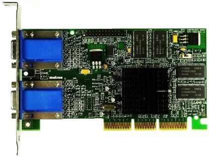 Picture of MATROX G45+MDHA16DLXB DualHead VGA AGP 32MB  Video Card