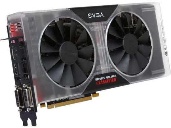 Picture of EVGA 03G P4 3888 KR G-SYNC Support GeForce GTX 780 Ti Classified 3GB 384-Bit GDDR5 PCI Express 3.0 SLI Support K|NGP|N Reference Edition Video Card