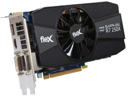 Picture of SAPPHIRE 100367FLEX Radeon FleX R7 250X 1GB 128-Bit GDDR5 PCI Express 3.0 CrossFireX Support Video Card