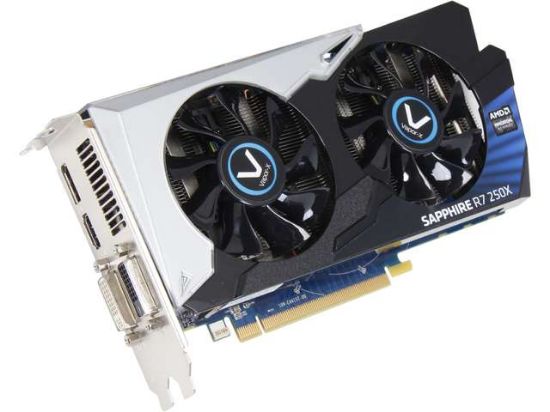 Picture of SAPPHIRE 100367VXL Radeon Vapor-X R7 250X 1GB 128-Bit GDDR5 PCI Express 3.0 CrossFireX Support OC Video Card