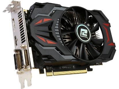 Picture of POWERCOLOR AXR7 260X 2GBD5-DHV4E/OC Radeon R7 260X 2GB 128-Bit GDDR5 PCI Express 3.0 HDCP Ready CrossFireX Support ATX Video Card